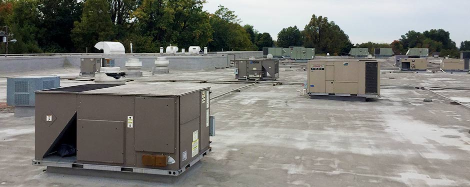 Commercial Hvac Units On Roof